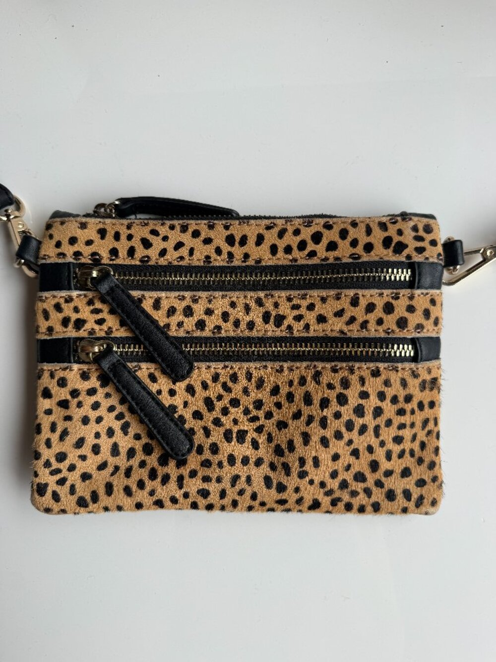 Sole Society Leopard Print Crossbody Bag